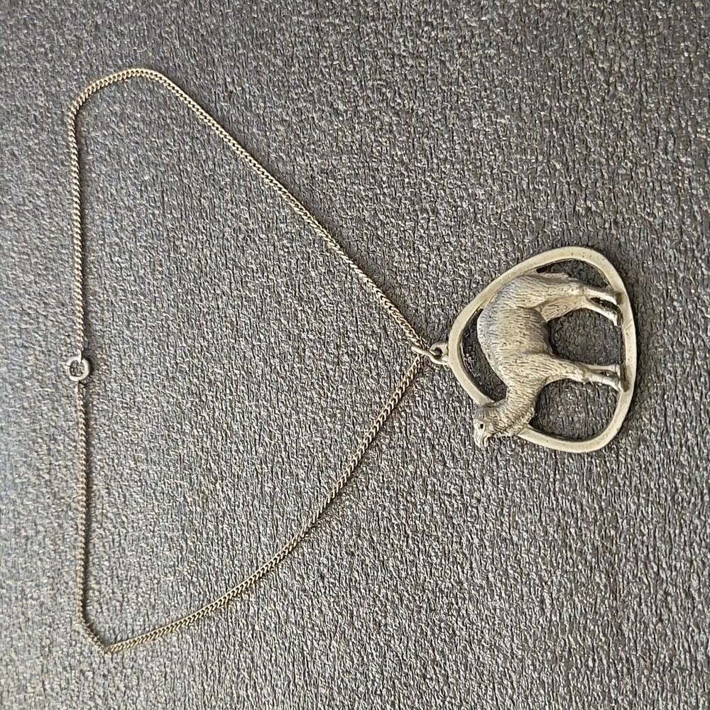 Metal camel necklace pendant